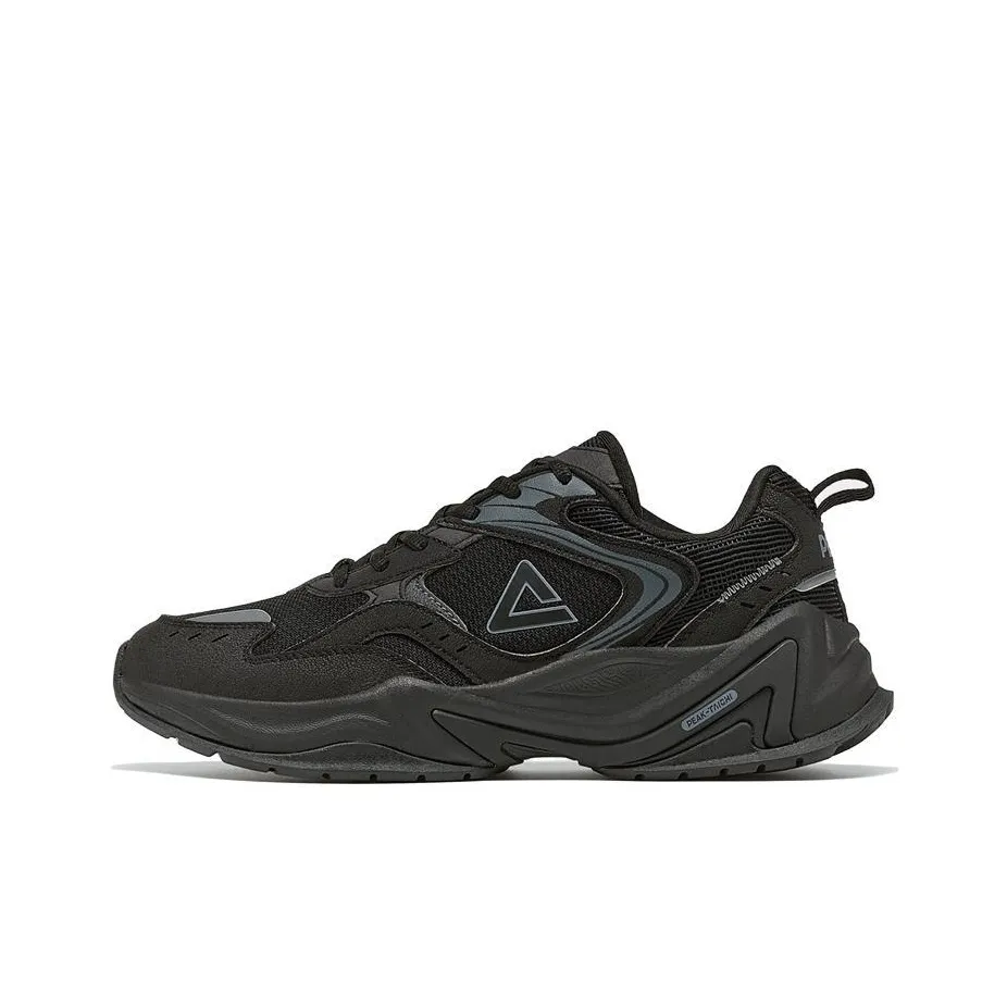 PEAK State Pole Source Back Casual Shoes Men's Low top All Black