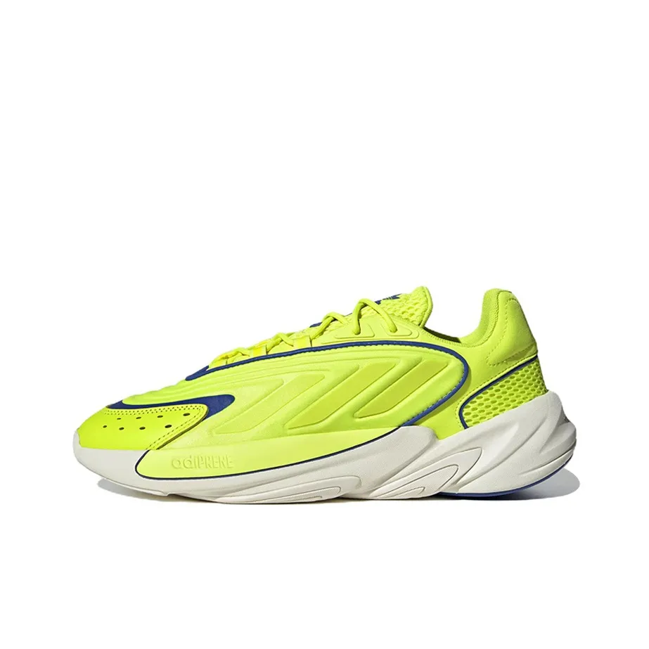 Adidas Originals Ozelia Anti Slip Wear Resistant Low Top Casual Shoes Unisex Yellow Blue