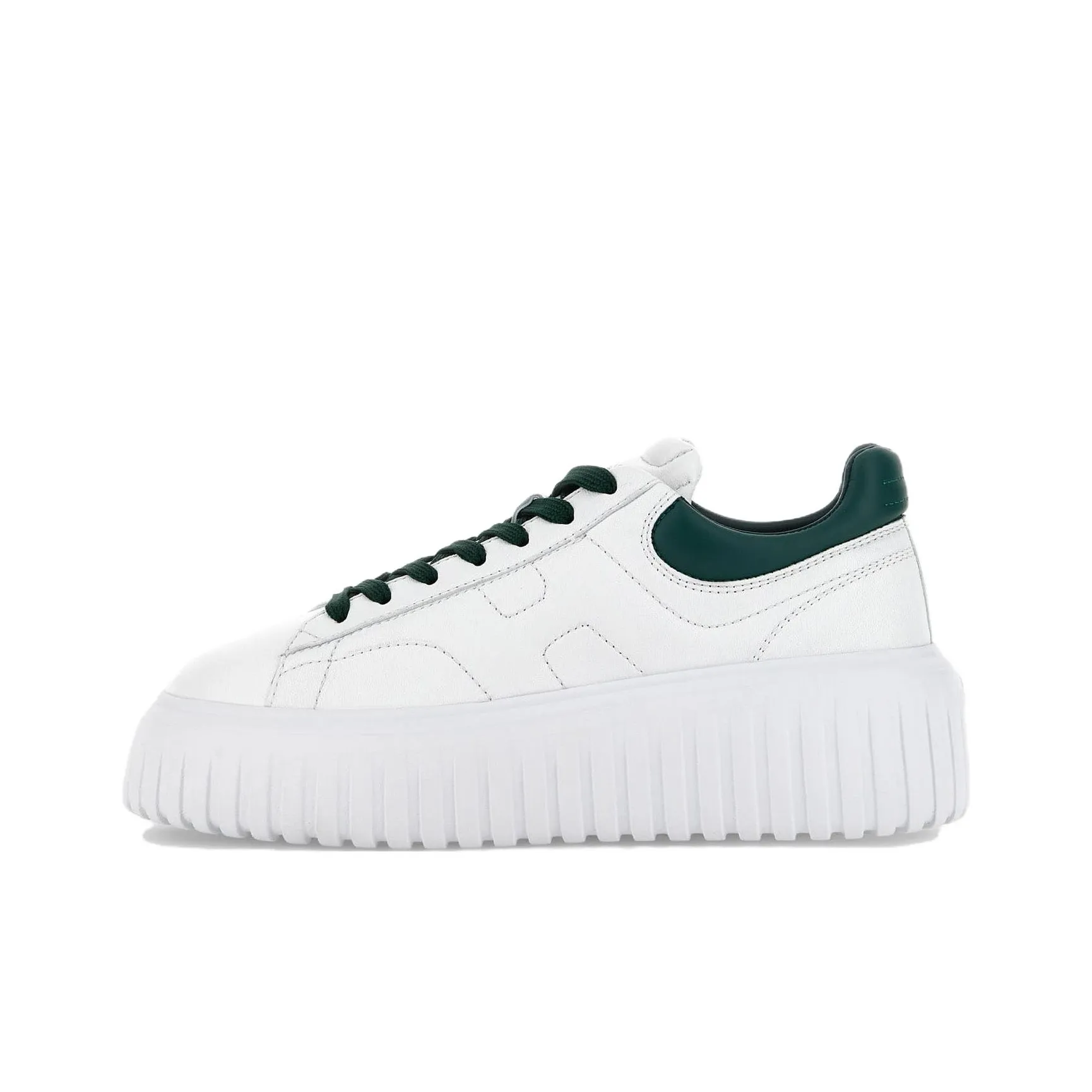 HOGAN H Stripes Skateboard Shoes Women's Low Top White
