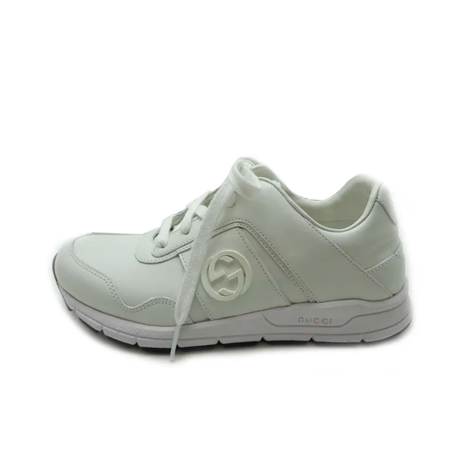 GUCCI Interlocking G Leather Sneakers Women's