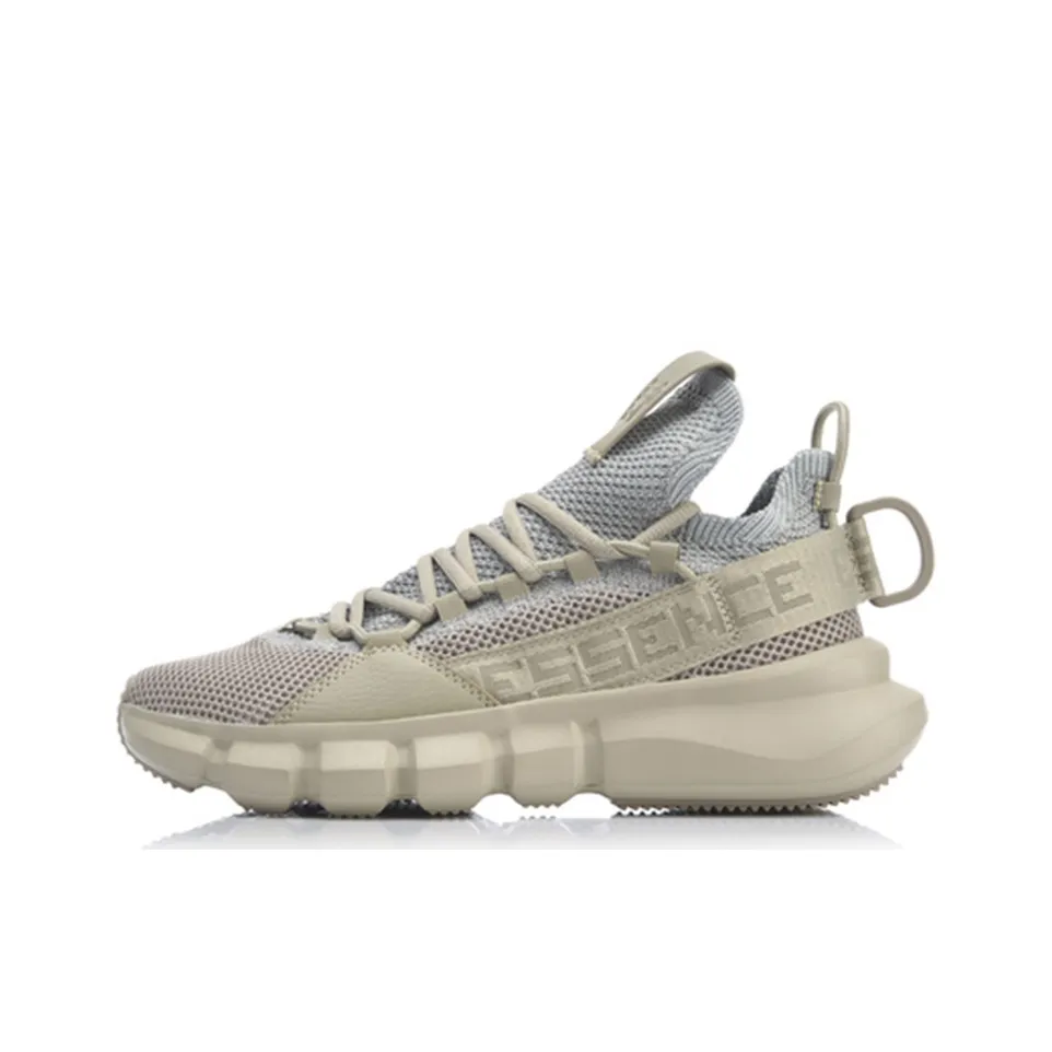 Лайнер Essence Lace Up Дышащий MID Топ Винтажные Баскетбольные Кроссовки Мужской Серый