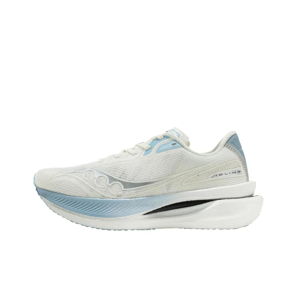 Saucony IDLING Cruise Slip-resistant Abrasion-resistant Low-top Training Running Shoes Unisex White Blue