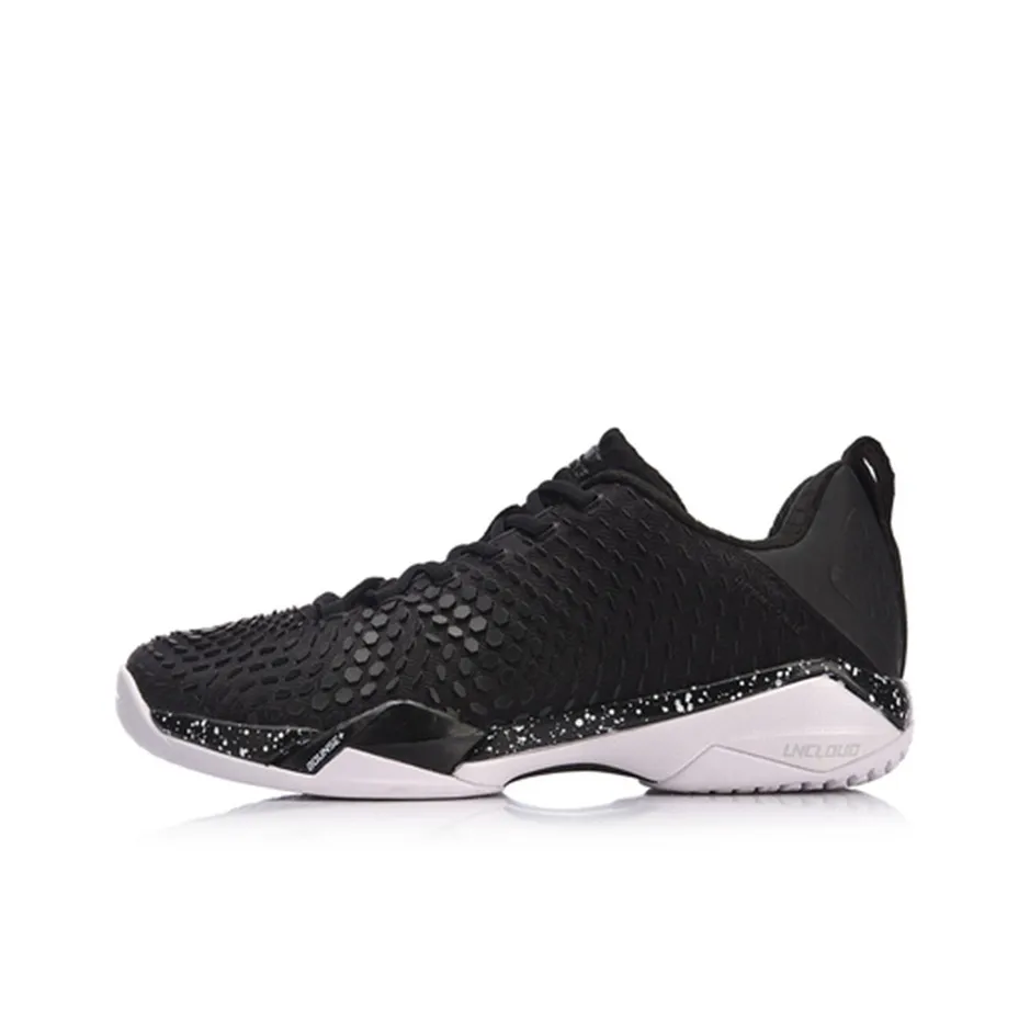 LINING Frontier Shadow Badminton Shoes Unisex Low Top Black