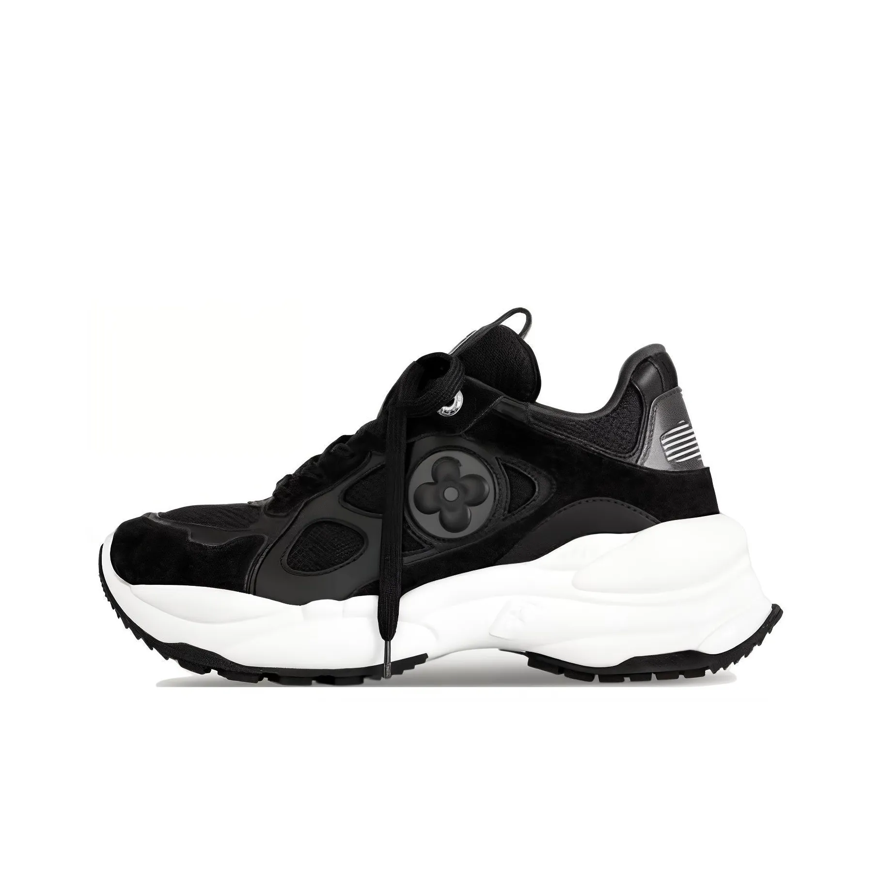 LOUIS VUITTON Run 55 Low Top Casual Shoes Women's Black