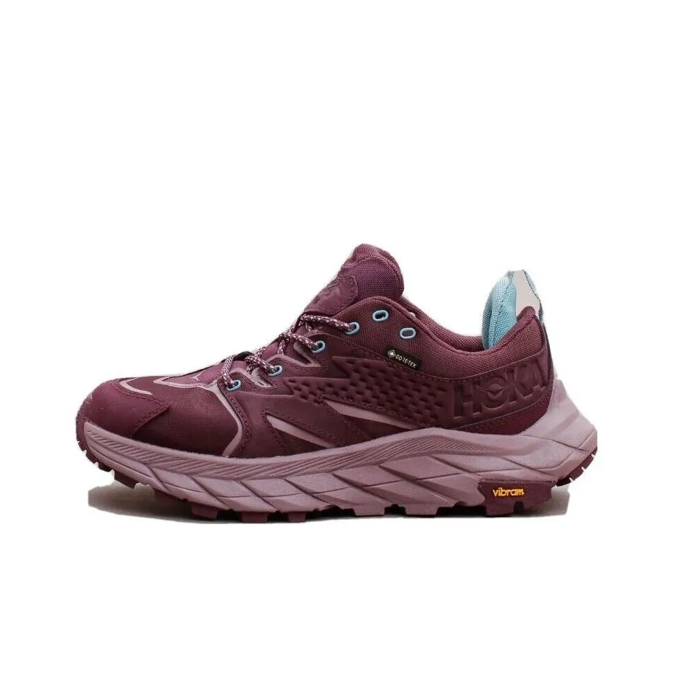 HOKA ONE ONE Anacapa GTX Амортизаторы Устойчивые к истиранию Низкий Топ Повседневный Женские Бордовый