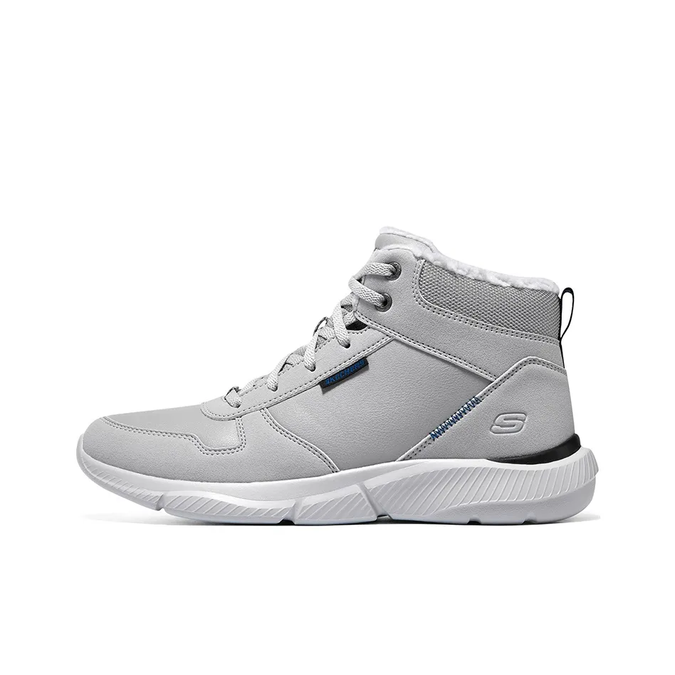 Skechers Ingram Аbrasion Resistant Thermal Breathable MID Top Casual Men's Light Gray Skechers Ингрэм Аbrasion Resistant Термический Дышащий MID Топ Повседневный Мужской Светло-Серый