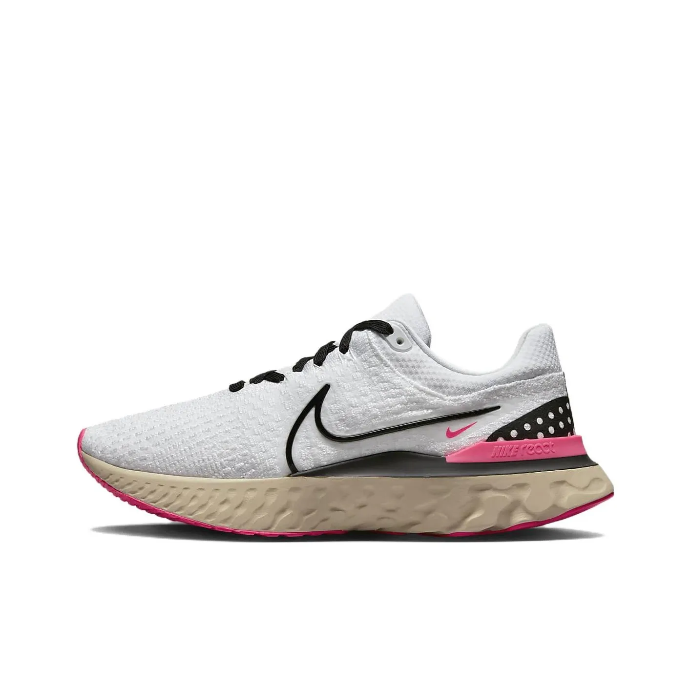 Nike React Infinity Run Flyknit 3 White Hyper Pink
