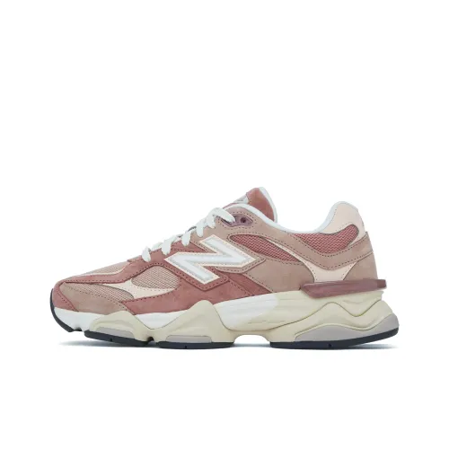 New Balance NB 9060 Беговые кроссовки Низкие Серо-розовые Унисекс