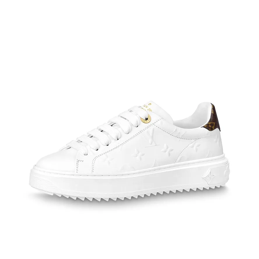 LOUIS VUITTON Time Out Sneakers 'White Monogram' Women's