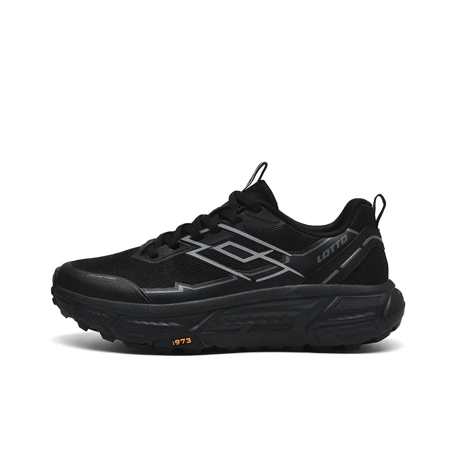 LOTTO Anti Slip Wear Resistant Breathable Lightweight Low Top Trekking Shoes Men's Black
