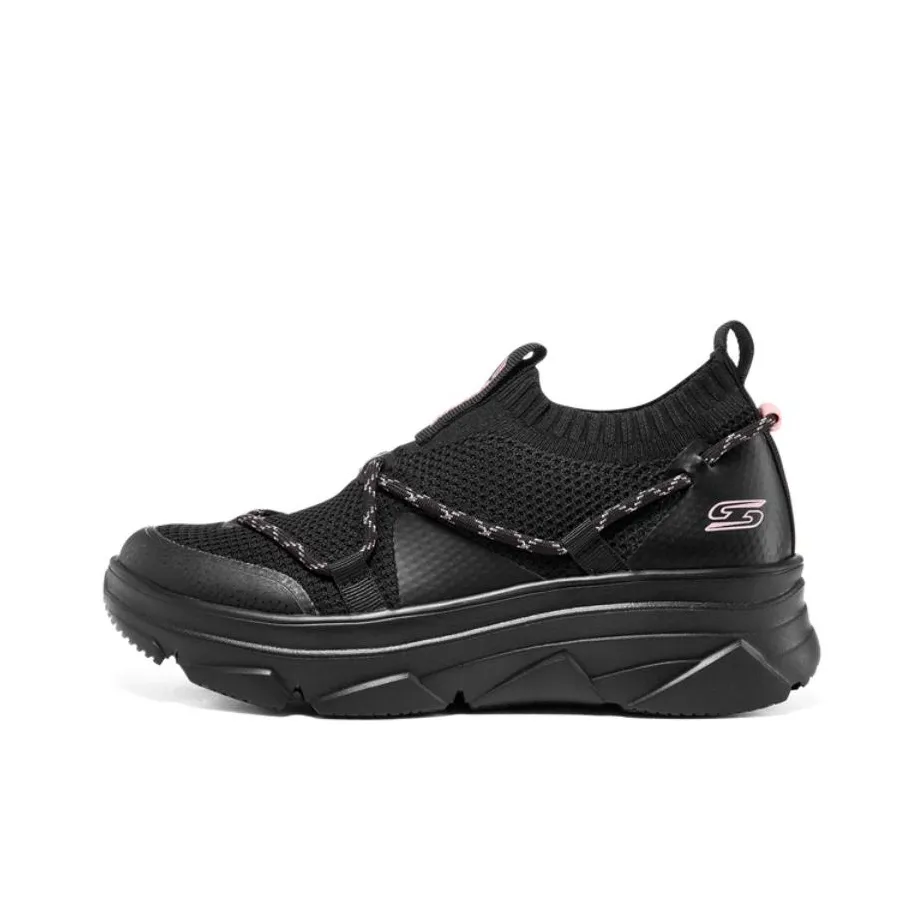 Skechers Bob's Lazy Slippers Low Top Casual Shoes Women's Black