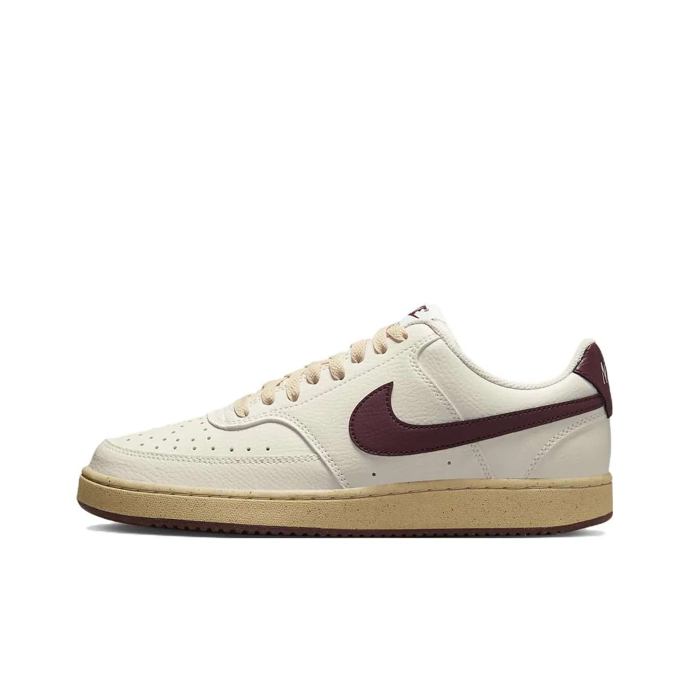 Nike Court Vision 1 Low Next Nature Non Bottom Slip Легкий Low Top Скейтбординг Кроссовки Unisex Бежевый Серый Коричневый