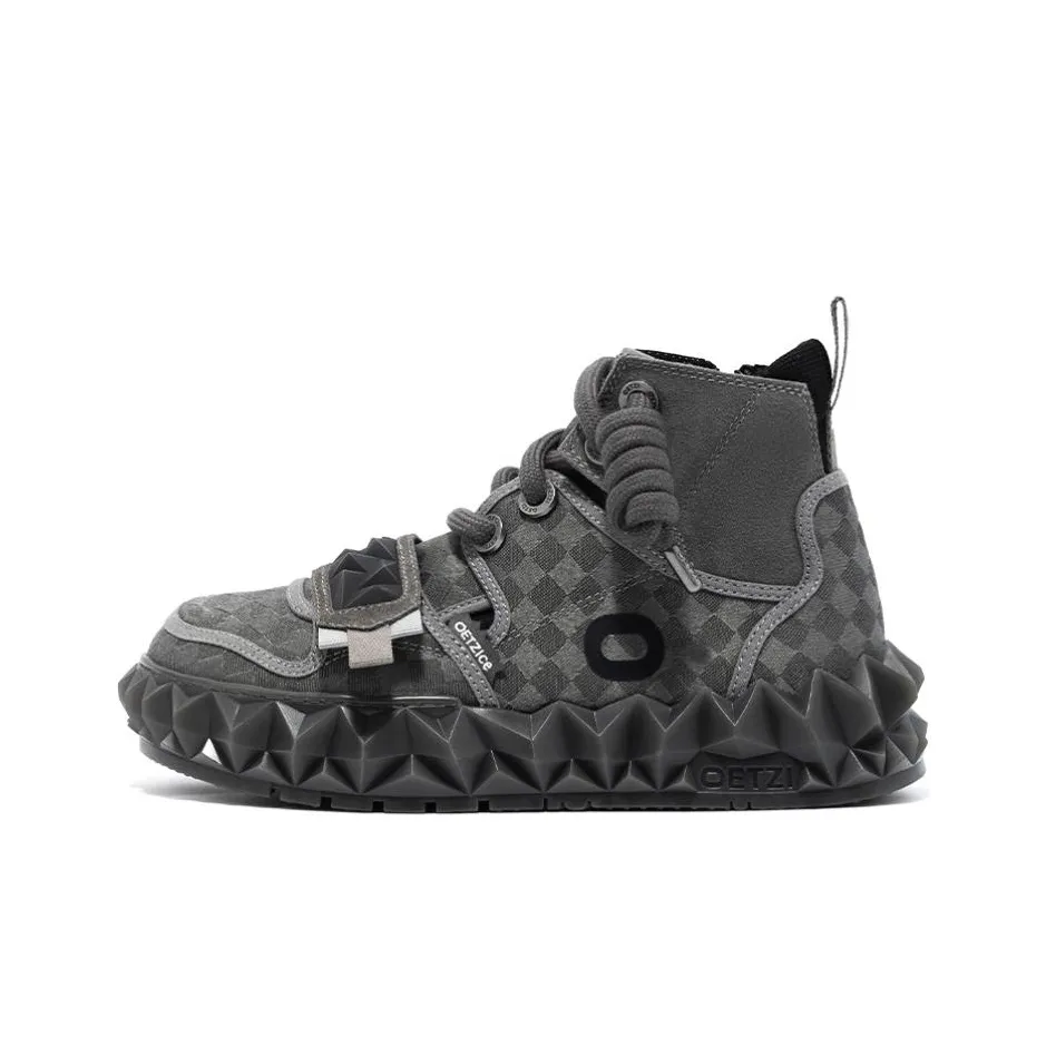 OETZI Ice Mountain Series 11 High Top Casual Shoes Unisex Dark Gray