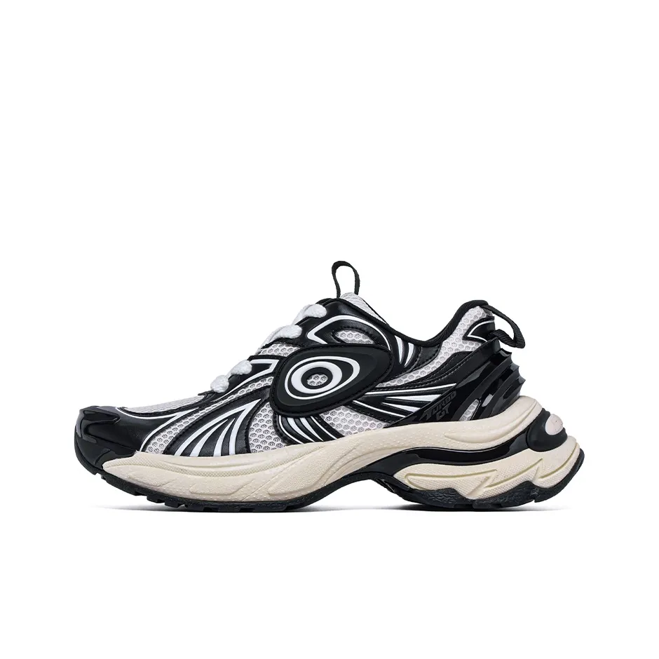 OLD ORDER Turbo GT Low Top Chunky Sneakers Unisex Black White