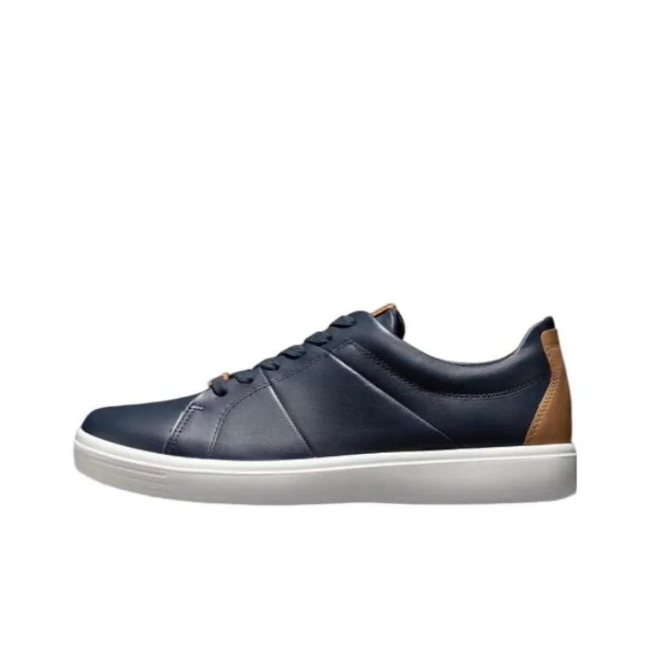 Ecco Soft Cool Low Top Sports Casual Shoes Men's Ocean Blue