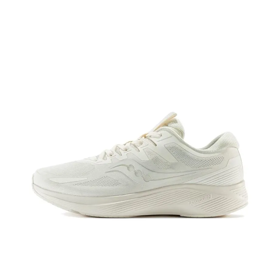 Saucony Lancer Cushioning Anti Slip And Wear Resistant Breathable Rebound Low Top Training Running Shoes Unisex White
