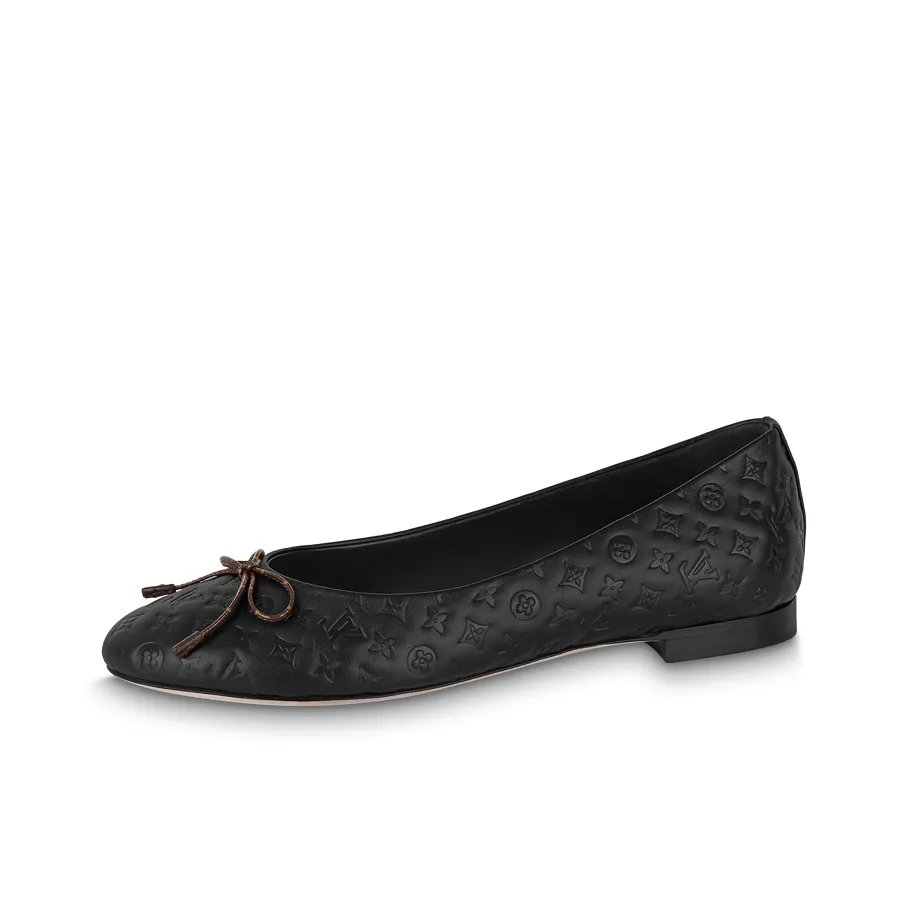 LOUIS VUITTON Lv Nina Flat Ballerina Shoes 'Black Monogram' Women's