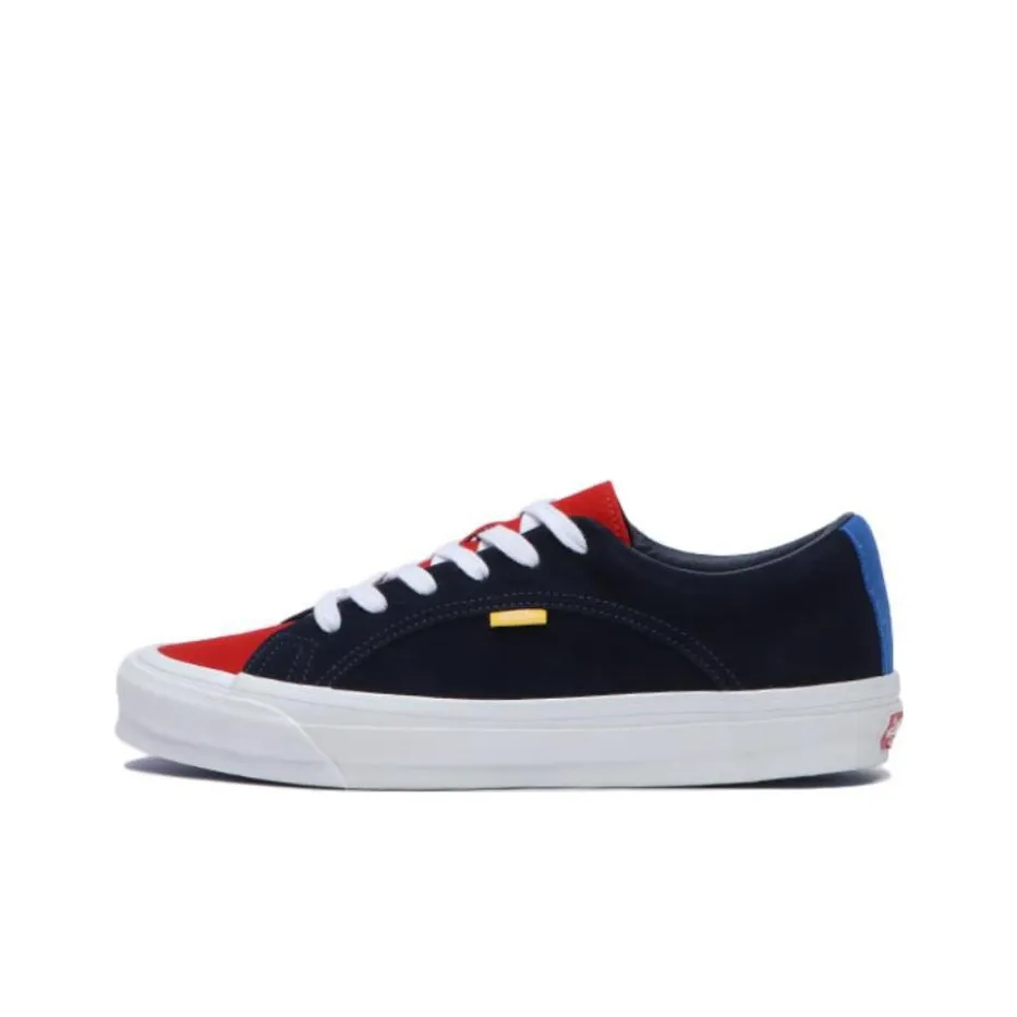 Vans Lampin OG LX Устойчивые к истиранию низкие скейтбордические кроссовки унисекс черные красные