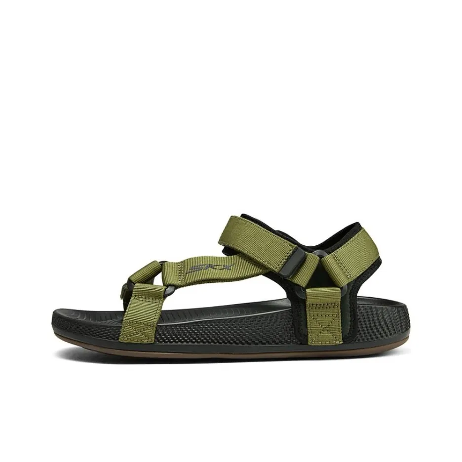 Skechers ON THE GO Пляжные сандалии Мужские Зеленый Черный