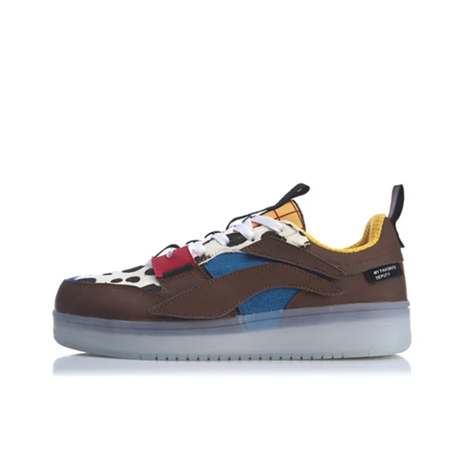 LiNing Disney Toy Story Collection Woody Low Top Skateboard Shoes Women's Dark Umber