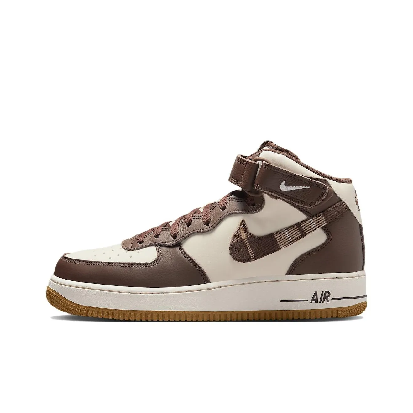 Nike Air Force 1 Mid 'Brown Plaid'
