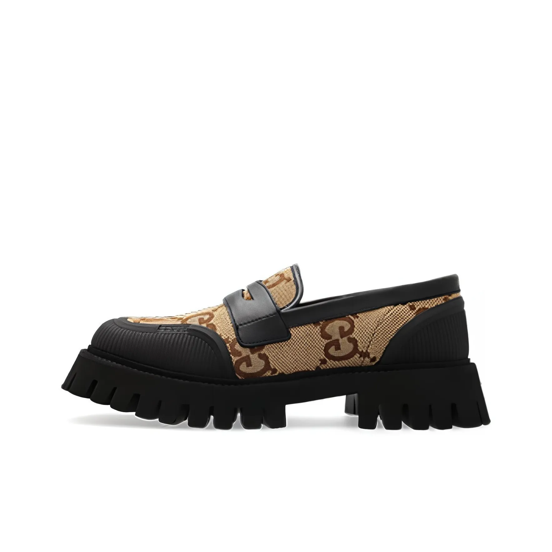 GUCCI GG Canvas Lug sole Loafers