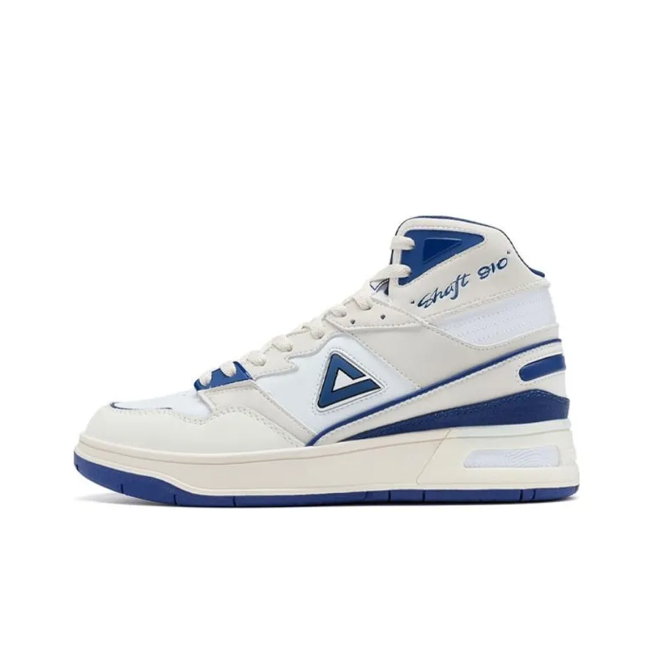 PEAK Taichi 910 OG Slip-on Устойчивые к истиранию Высокие Кроссовки для скейтбординга Мужские Белый Синий