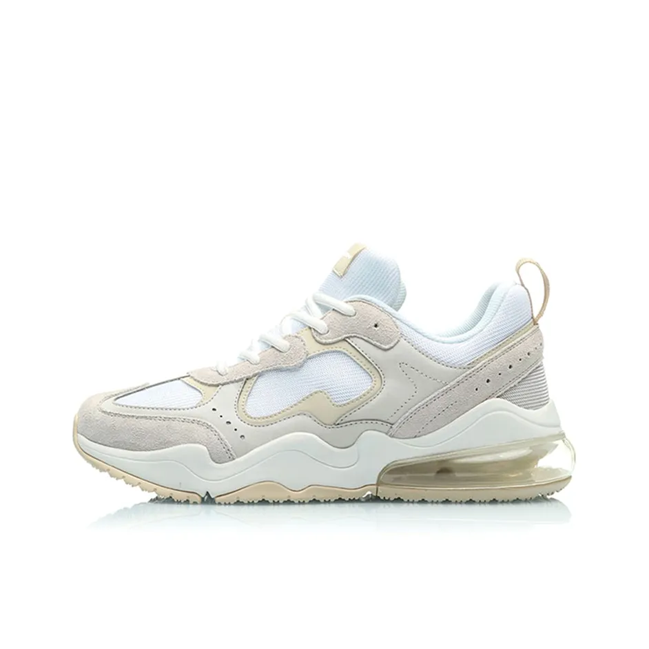 LiNing CF Neon Source Противоскользящий Устойчивый к износу Легкий Низкий Топ Спортивная Повседневная Обувь Мужская Экрю