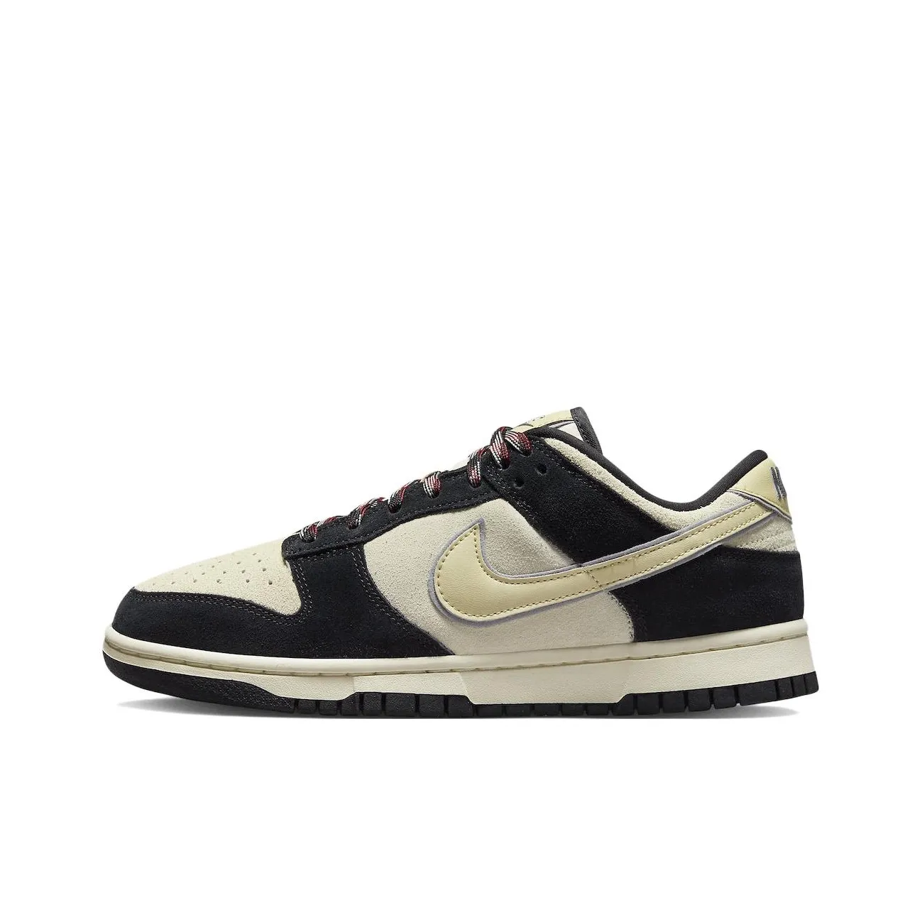 nike deals Dunk Low Lx Black Suede Team Gold Women's