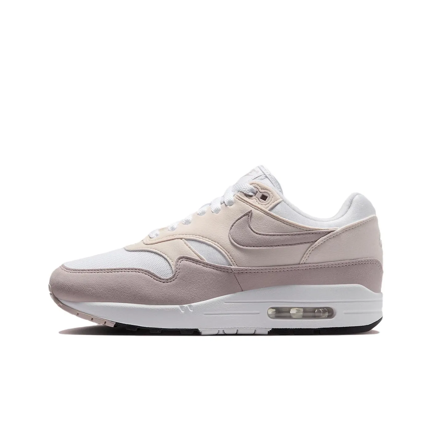 Nike Air Max 1 Износостойкий и Легкий Низкий Топ Casual Женский Розовый Белый