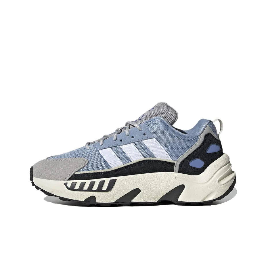 Adidas Originals ZX 22 Boost Шокабсорберы Устойчивые к истиранию Низкий Топ Беговые кроссовки Унисекс Синий