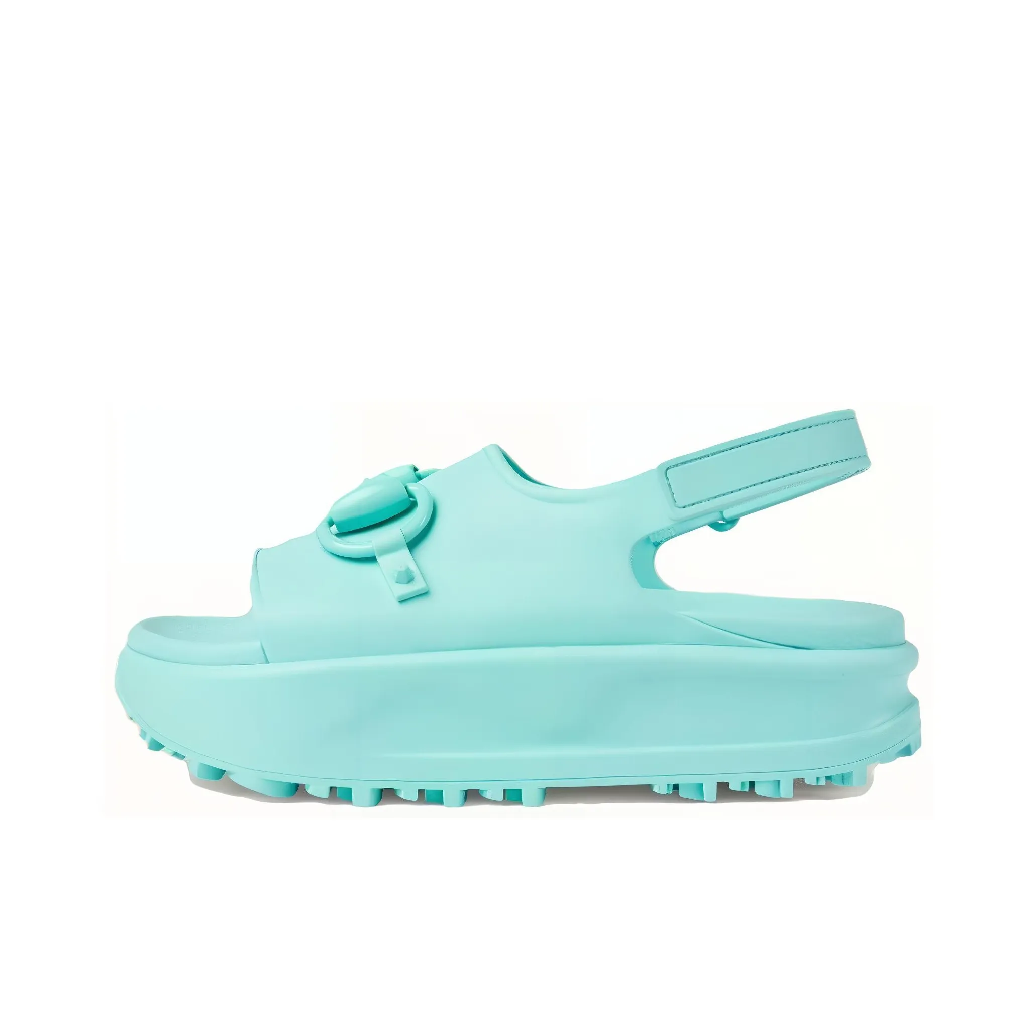GUCCI Interlocking G Platform Sandal Blue Women's