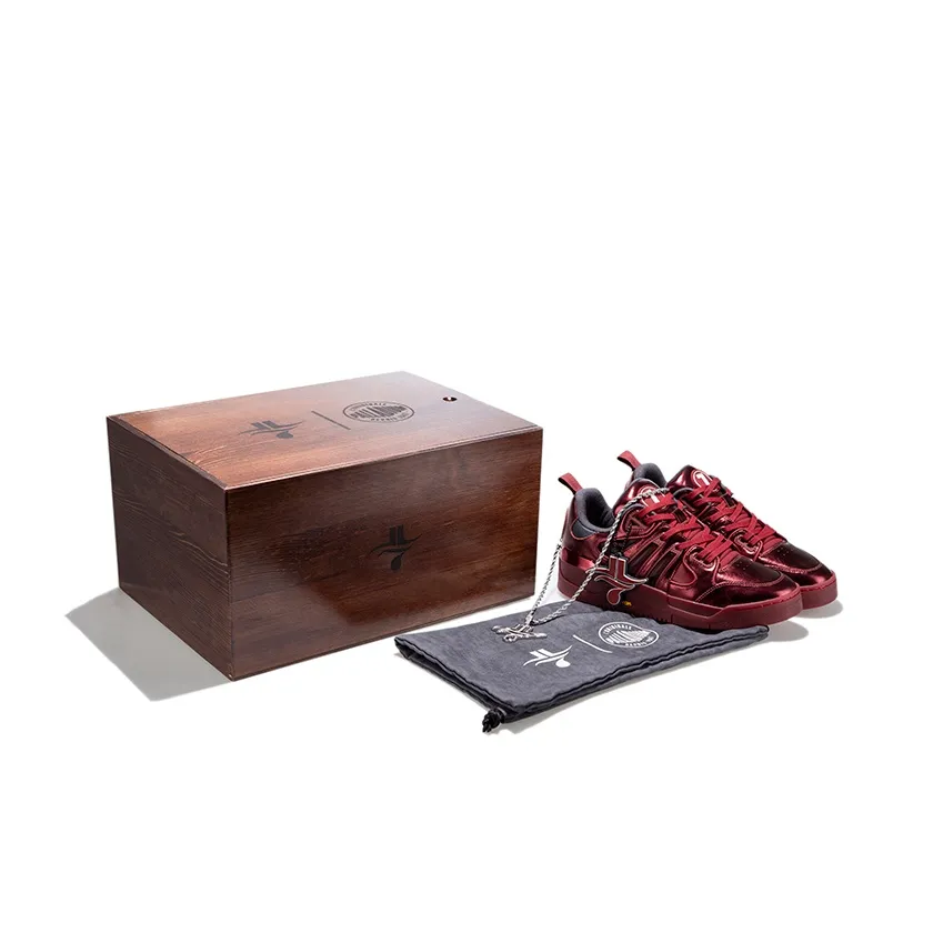 Палладий Pallaslam Джереми Лин Коллаборация Slip-резистентная Аbrasion-резистентная Низкий Топ Скейтборд Кроссовки Мужские Красный