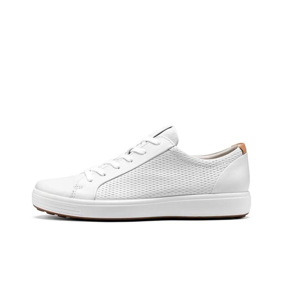Ecco Soft Cool Low Top Sports Casual Shoes Men's White