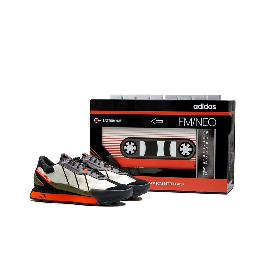 Adidas Neo Futro Mixr Casual Shoes Unisex Low Top Black/White/Orange