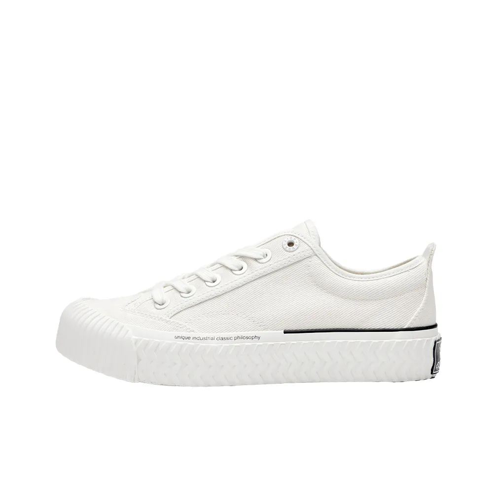 EXCELSIOR Brooke Collection Slip Resistant Low Top Skateboard Shoes Unisex White