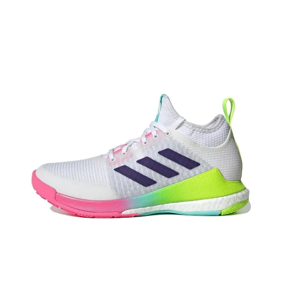 Adidas Crazyflight Mid White Purple Aqua Women's