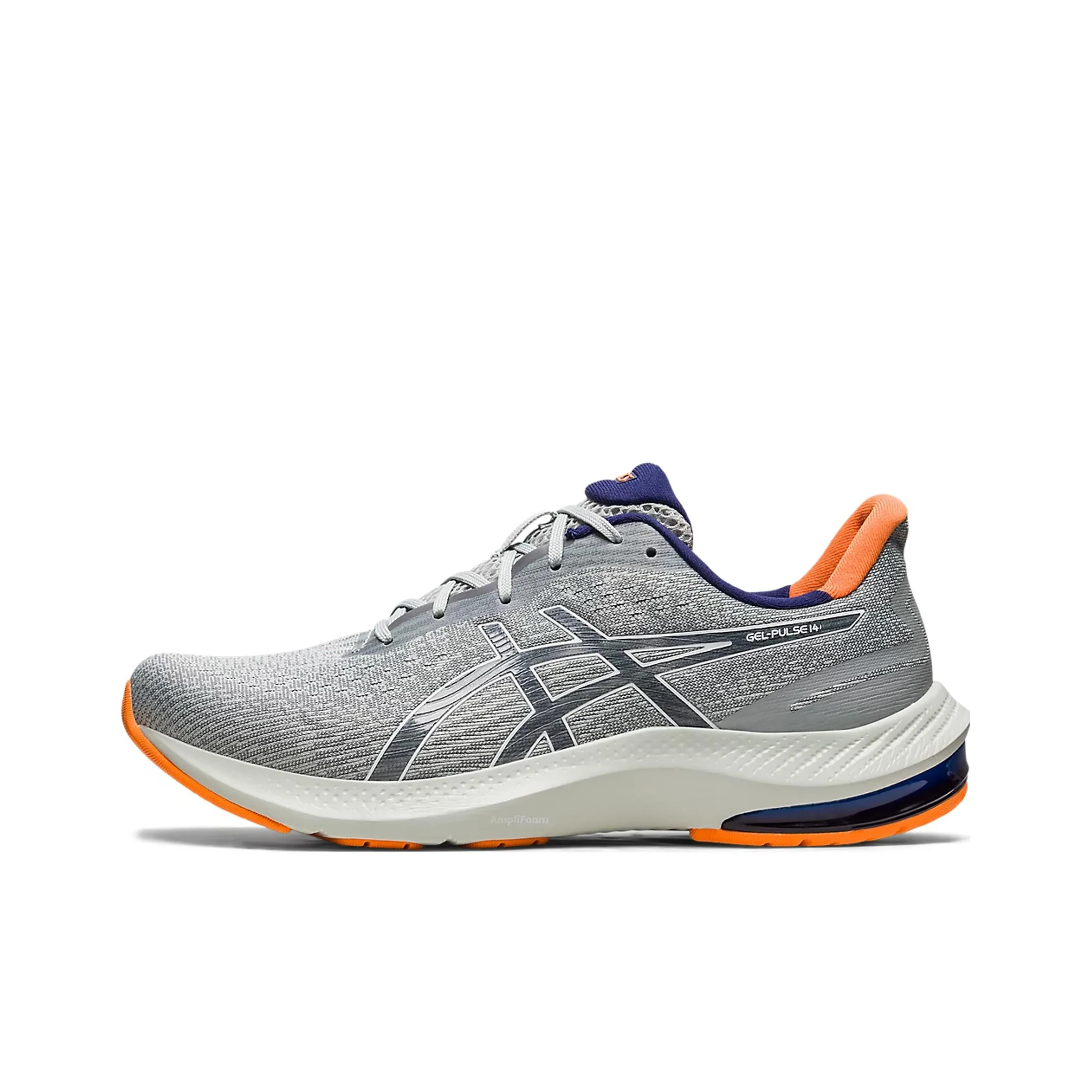 Asics Gel Impulse 14 Устойчивый к истиранию Дышащий Легкий Низкий Топ Повседневные Беговые кроссовки Мужские Серый Оранжевый
