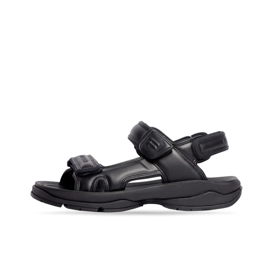 Balenciaga Tourist Sandals 'Black Technical Material'
