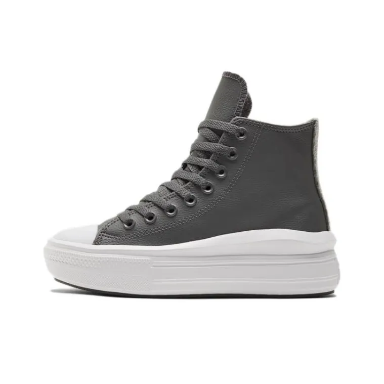Converse Chuck Taylor All Star Slip-Resistant Abrasion-Resistant High-Top Skateboard Shoes Women's Gray Конверс Чук Тейлор Ол Стар Слип-Резистент Абразион-Резистент Хай-Топ Скейтборд Кроссовки Женские Серый