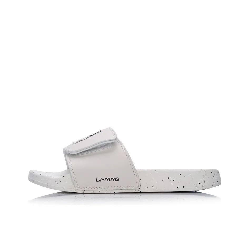LiNing Hot Slide Slippers Men's White