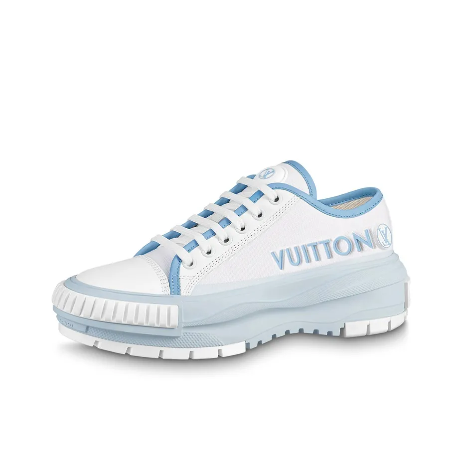 LOUIS VUITTON Squad Sneakers 'White Blue' Women's