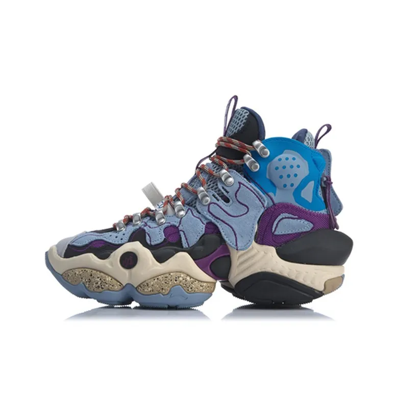 Лайнер Reburn Ace MID Топ Винтаж Баскетбольные Кроссовки Женские Синие