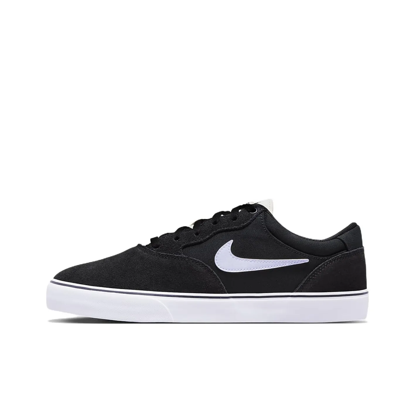 Nike SB Chron Slip Resistant Abrasion Resistant Low Топ Скейтборд Кроссовки Унисекс Черный Белый