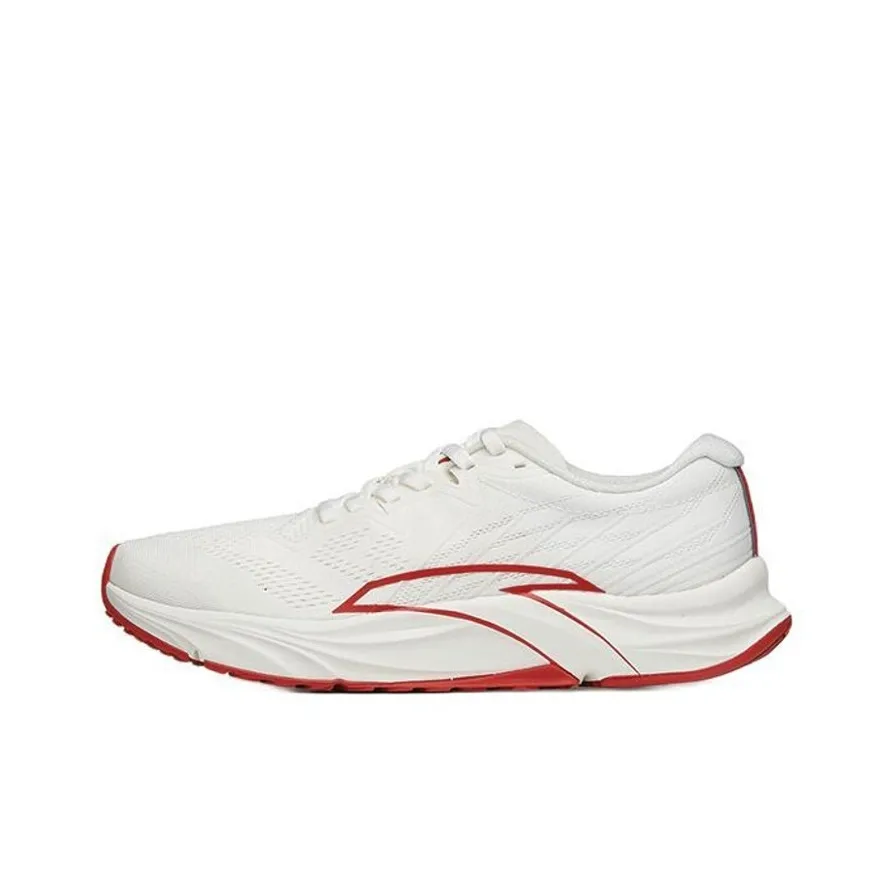 Anta Asphalt Road Fighter 1.0 Asphalt Dominator Low Top Running Shoes Dye's White Red