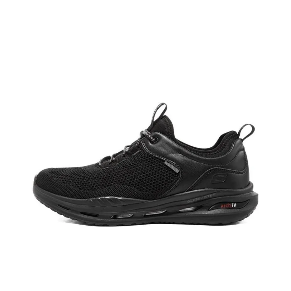 Skechers Arch Fit Orvan Low Top Running Shoes Men's Black