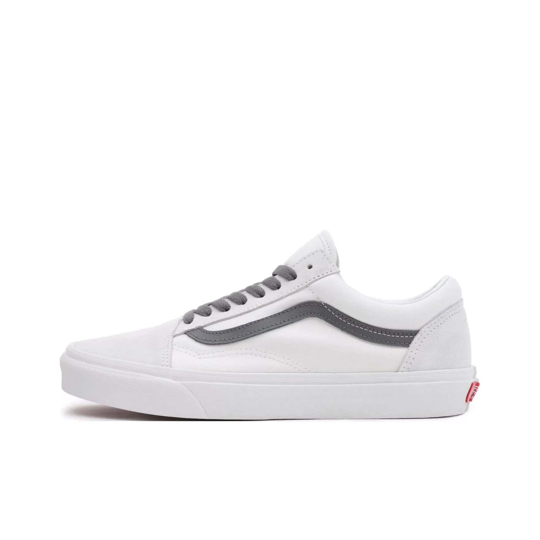 VANS Old Skool Collection Низкие Кроссовки для Скейтбординга Унисекс Белые Серые