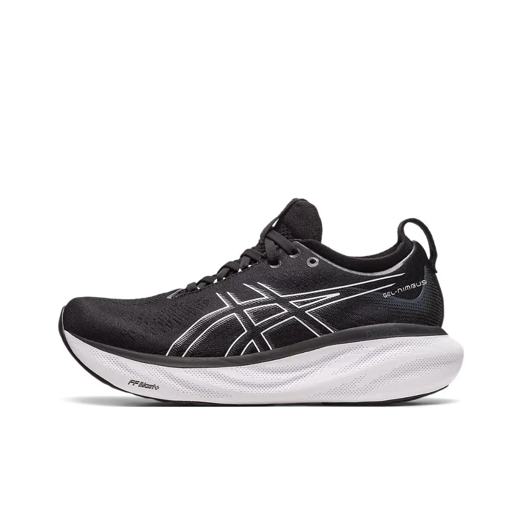 Asics Gel Nimbus 25 Wide 'Black Pure Silver' Women's