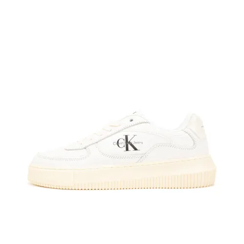CKJ CALVIN KLEIN JEANS Кроссовки для скейтбординга Low Top 0LA Лунно-белый Женские