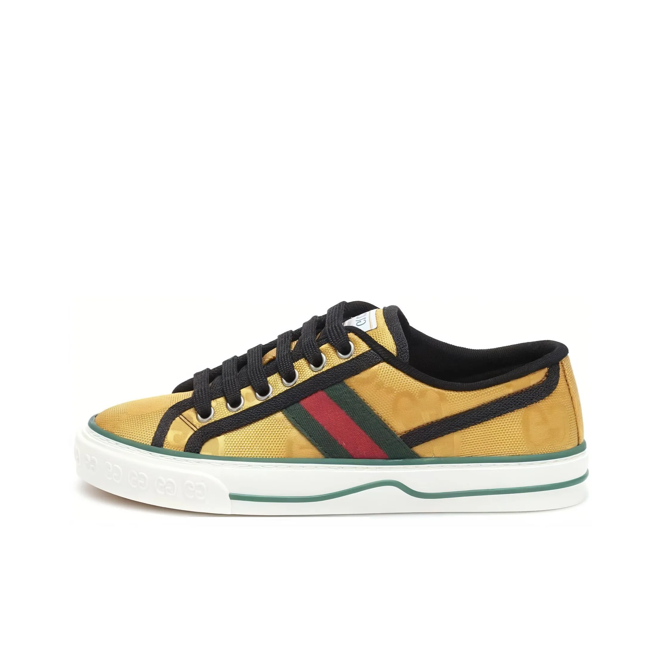 GUCCI Tennis 1977 Low top Skateboard Shoes Women's Yellow